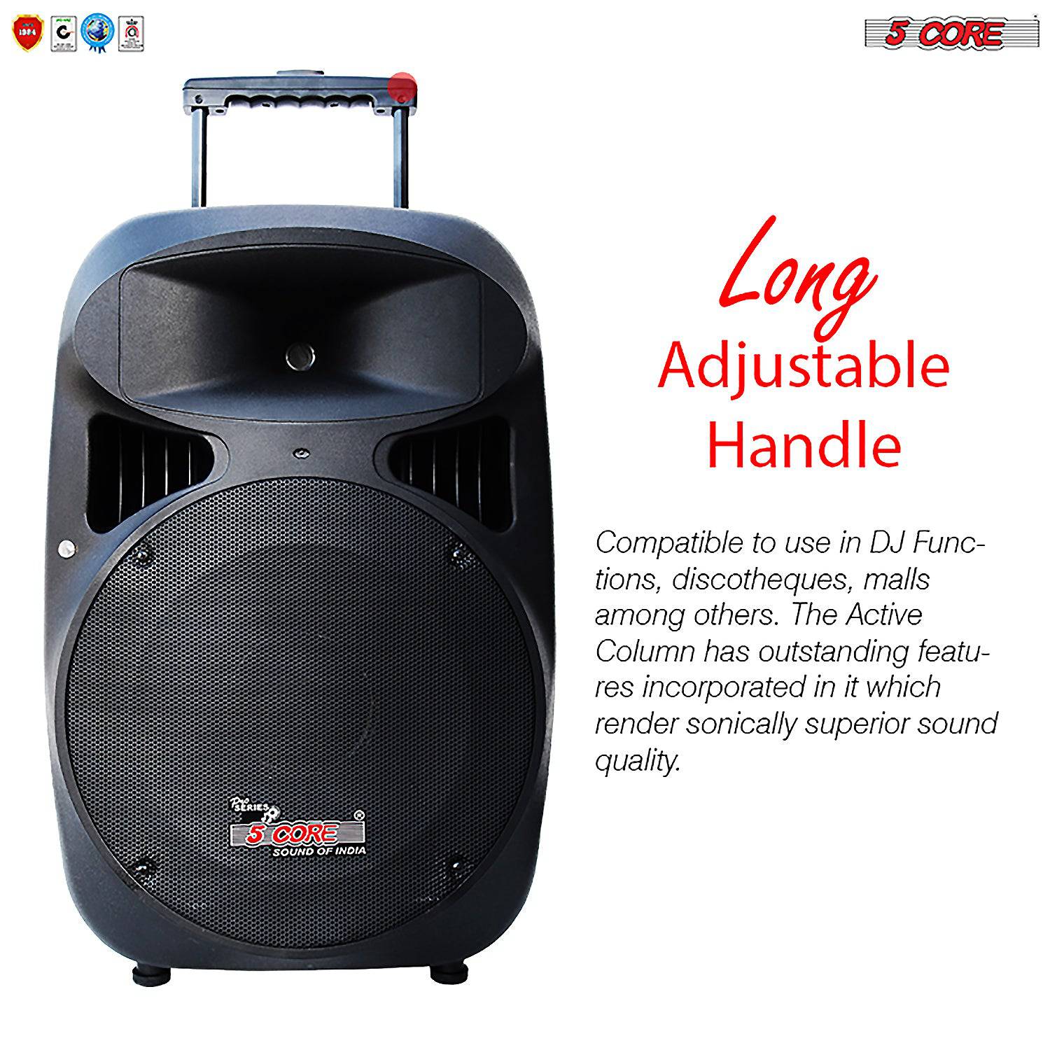 5Core 15 Inches DJ Speaker PA System Passive Bocinas Stage Subwoofer PC 15 - Image 8