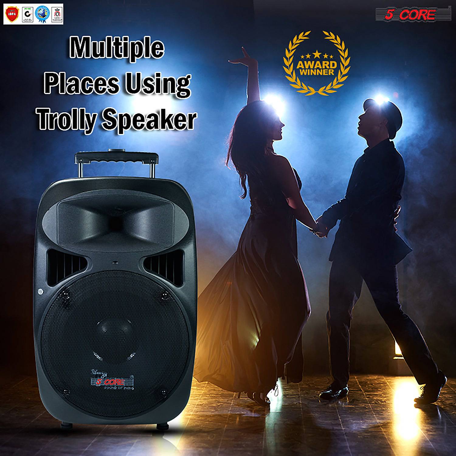 5Core 15 Inches DJ Speaker PA System Passive Bocinas Stage Subwoofer PC 15 - Image 20