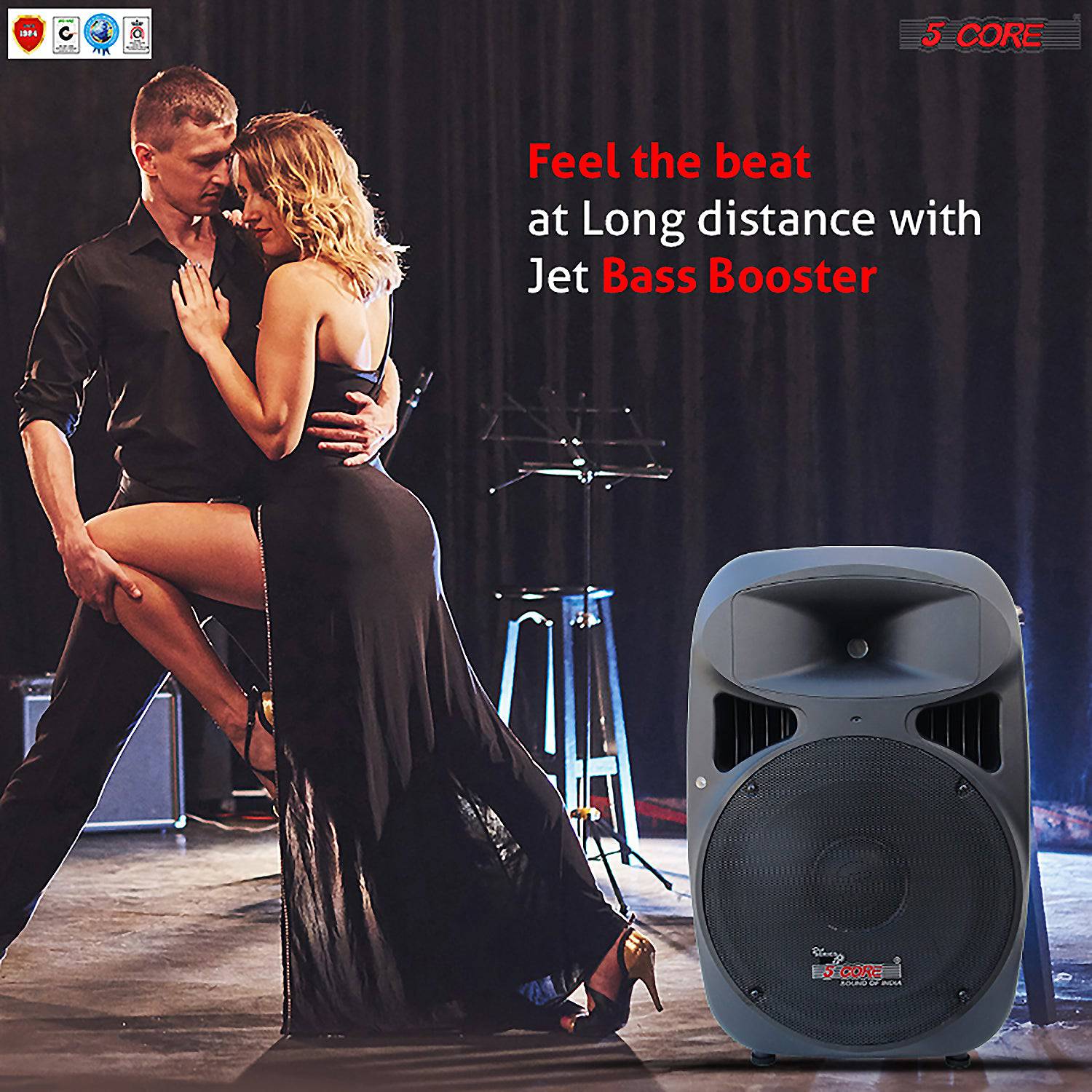 5Core 15 Inches DJ Speaker PA System Passive Bocinas Stage Subwoofer PC 15 - Image 16