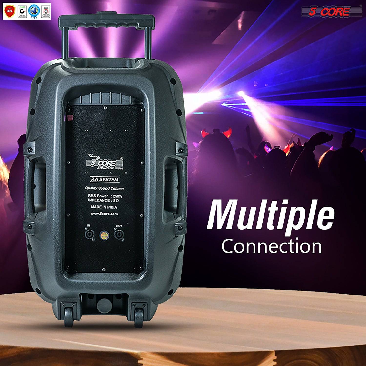 5Core 15 Inches DJ Speaker PA System Passive Bocinas Stage Subwoofer PC 15 - Image 17