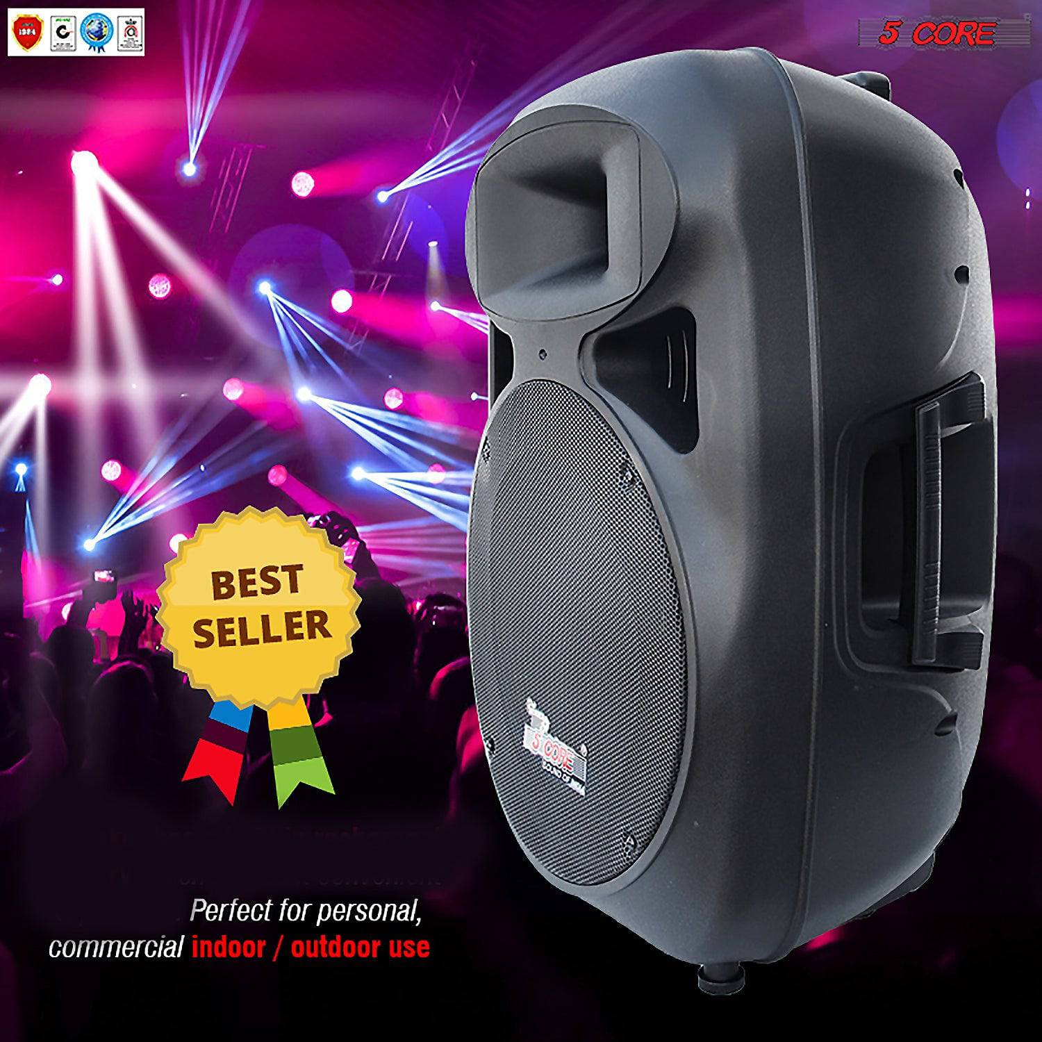 5Core 15 Inches DJ Speaker PA System Passive Bocinas Stage Subwoofer PC 15 - Image 13