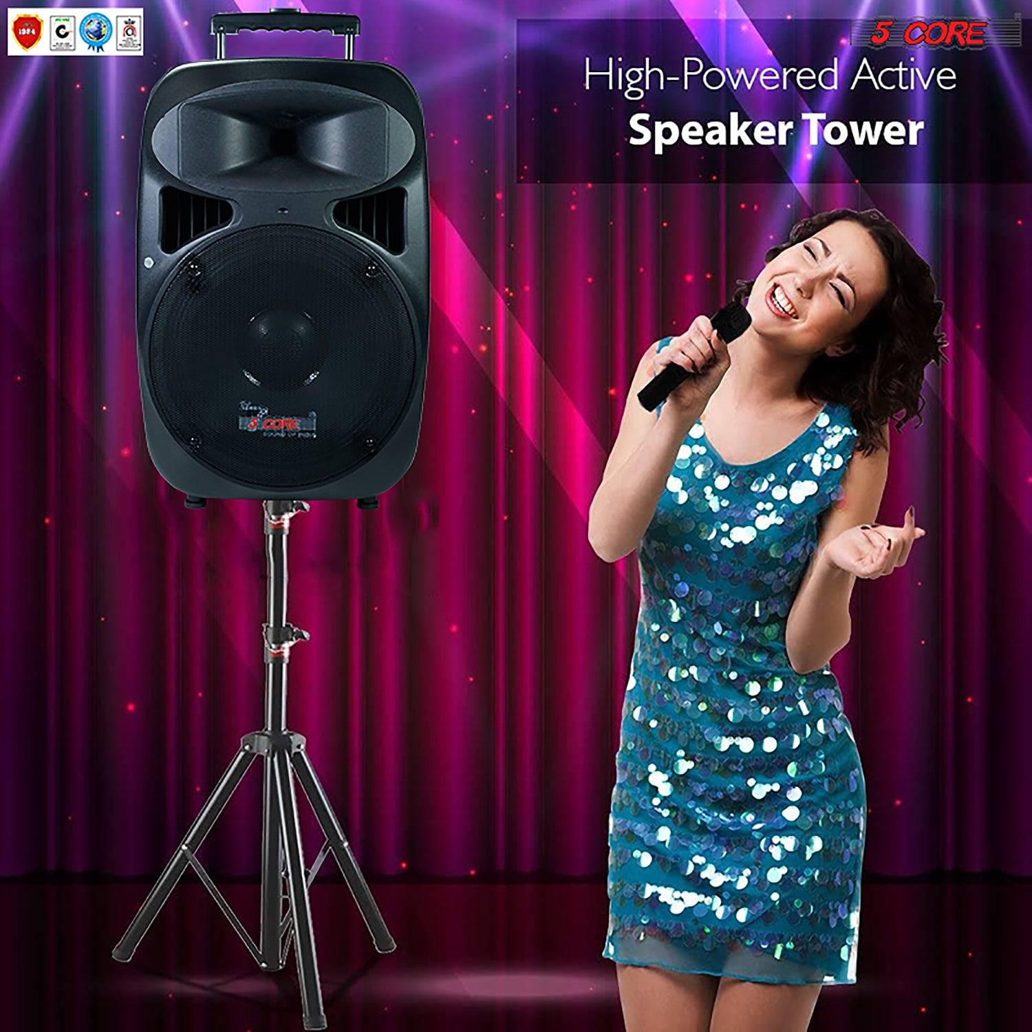 5Core 15 Inches DJ Speaker PA System Passive Bocinas Stage Subwoofer PC 15 - Image 12