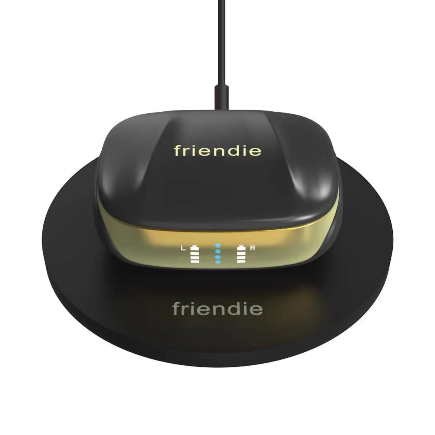 AIR Focus ANC Matte Black and Gold Active Noise Cancelling Earbuds (In Ear Wireless Headphones) - Image 5